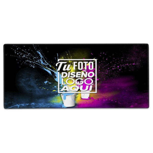 Mousepad personalizado 70 x 30 cm mostrando su diseño impreso en toda la superficie