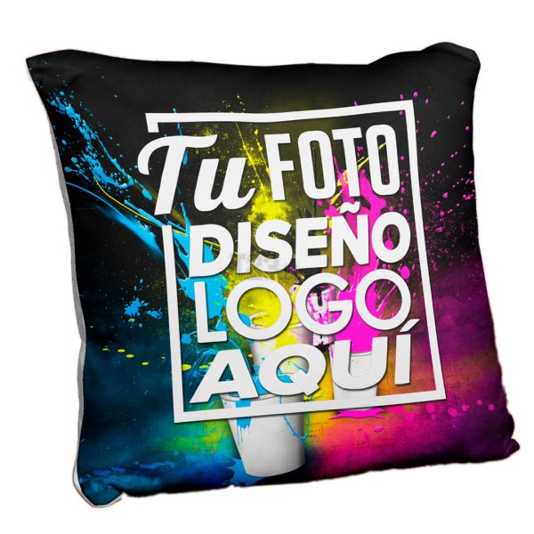 ojín personalizado 40x40 cm con impresión a todo color sobre fondo blanco