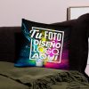 Funda de Cojín Personalizada 40 x 40 cm para Decoración unda de cojín personalizada 40 x 40 cm decorando el sofá de una sala de estar moderna