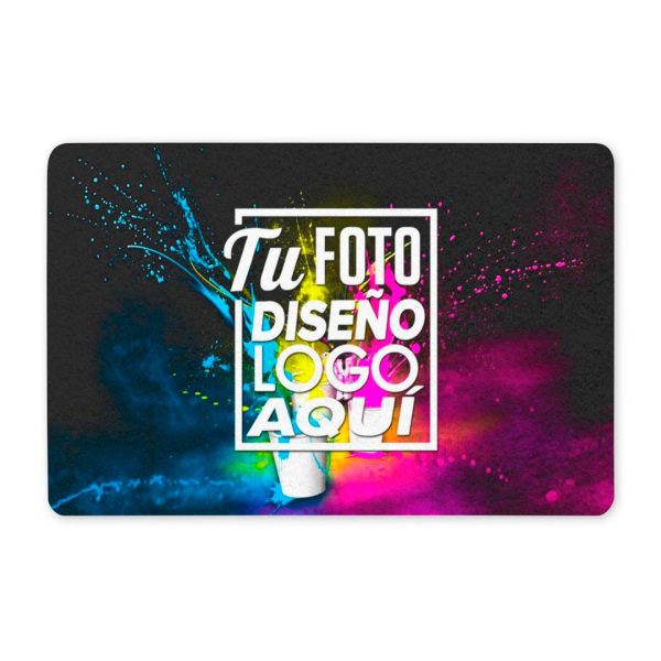 Limpiapiés Personalizado 60x40 cm - Crea2 Limpiapiés personalizado de 60 x 40 cm mostrando el diseño estampado completo sobre fondo neutro