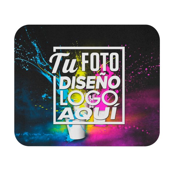 Mousepad Personalizado 22 x 18 cm con impresión nítida sobre un fondo blanco puro