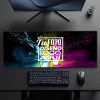 Mousepad personalizado 80 x 30 cm con logo corporativo en escritorio de oficina