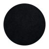 Vista de la base de goma negra antideslizante del mousepad redondo personalizado 20 cm