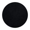 ase Antideslizante Mousepad Redondo Personalizado 23 cm Vista de la base de goma antideslizante negra del mousepad redondo personalizado 23 cm