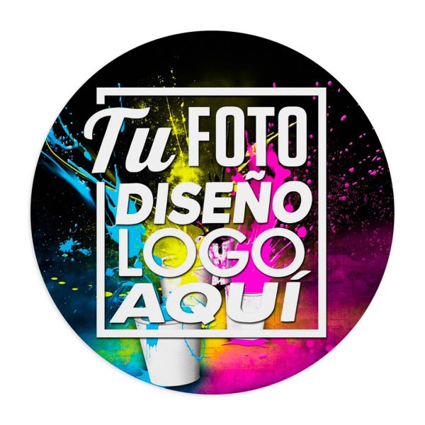 Mousepad Redondo Personalizado 23 cm Diseño Completo mousepad redondo personalizado 23 cm mostrando un colorido diseño impreso de borde a borde