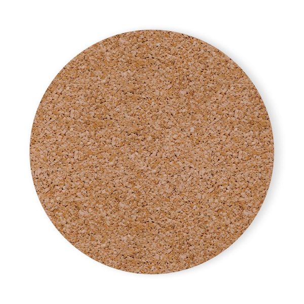 Base antideslizante de los posavasos personalizados redondos MDF y corcho (9,5 cm)