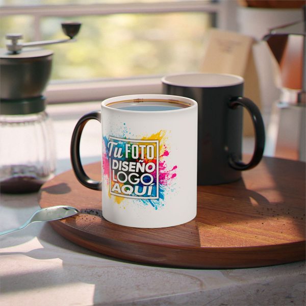 ntes y Después Taza Mágica Personalizada 11 oz 325 ml Comparativa del antes y después de la taza mágica personalizada 11 oz 325 ml