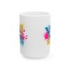 Taza Personalizada 15 oz - Diseño Frontal Taza personalizada 15 oz mostrando su diseño frontal a todo color.