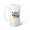 Vaso shopero personalizado 16 oz 470 ml con diseño a todo color y asa a la izquierda